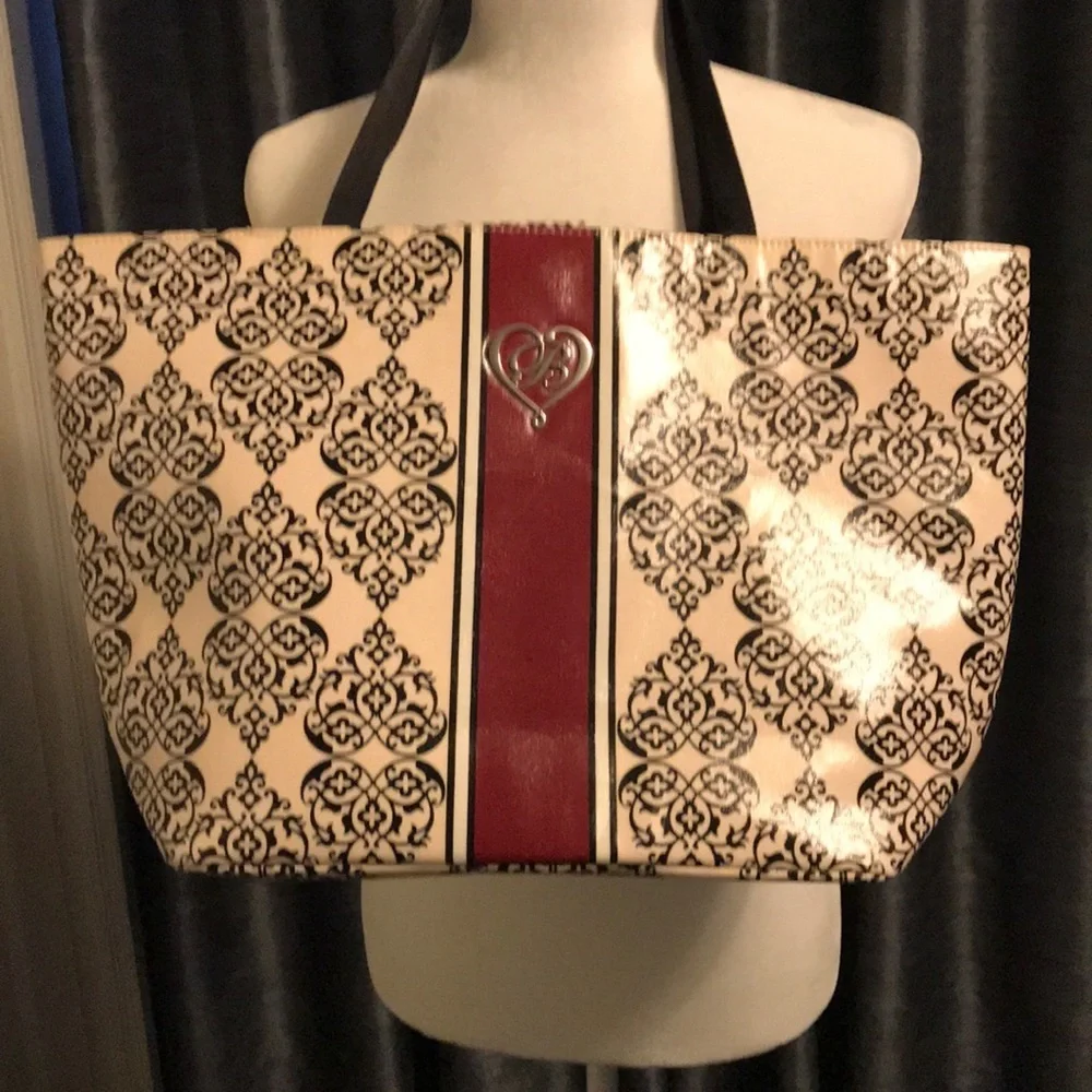 Brighton Pink, Red and Black Patterned Tote